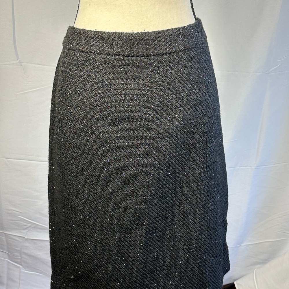 NWT LOFT Black Sparkle Tweed Skirt, Size 18,‎ Plus Size, New